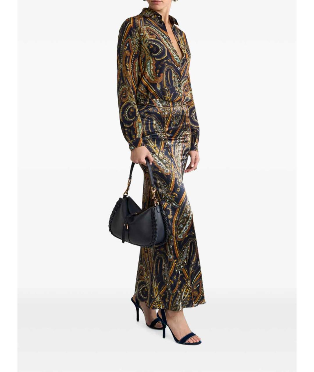 ETRO Мульти вискозная юбка макси, фото 4