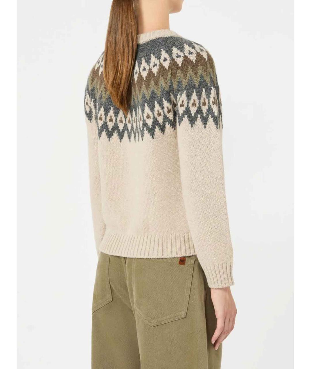 WEEKEND MAX MARA Мульти шерстяной кардиган, фото 4