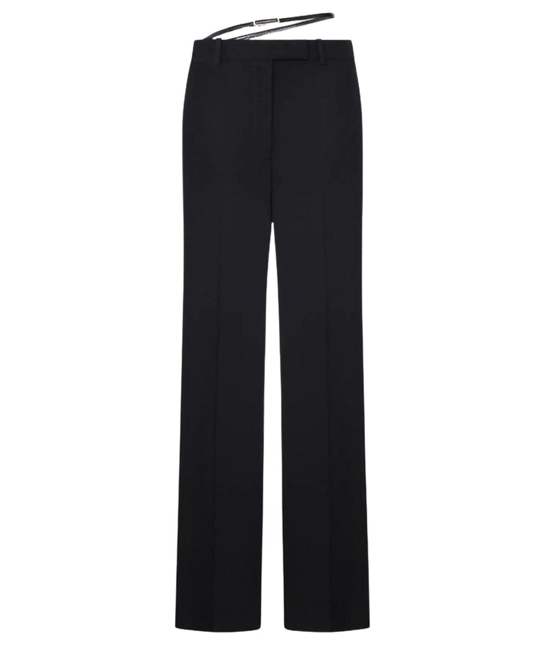 TOM FORD Черные шерстяные прямые брюки, фото 1