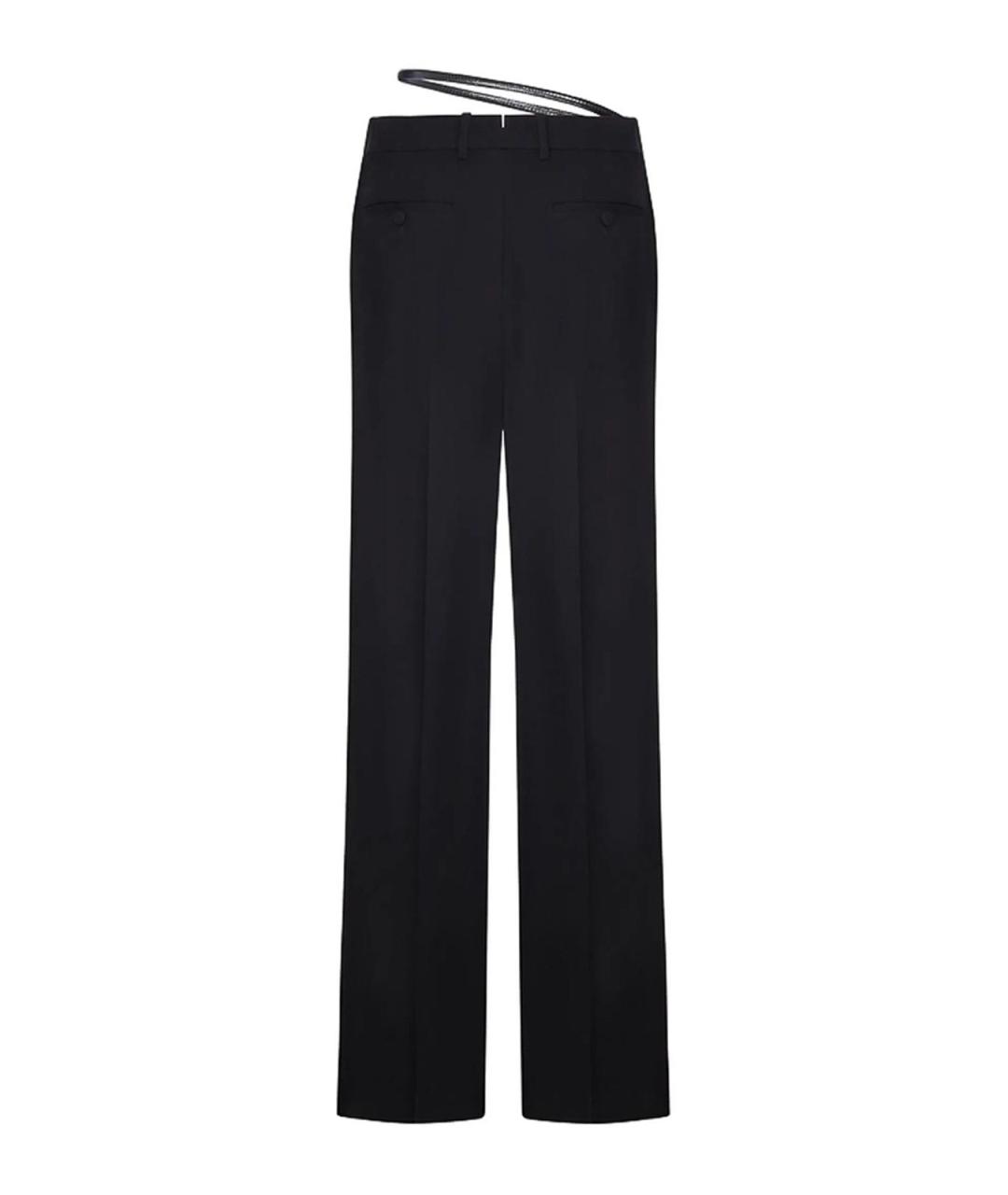 TOM FORD Черные шерстяные прямые брюки, фото 2