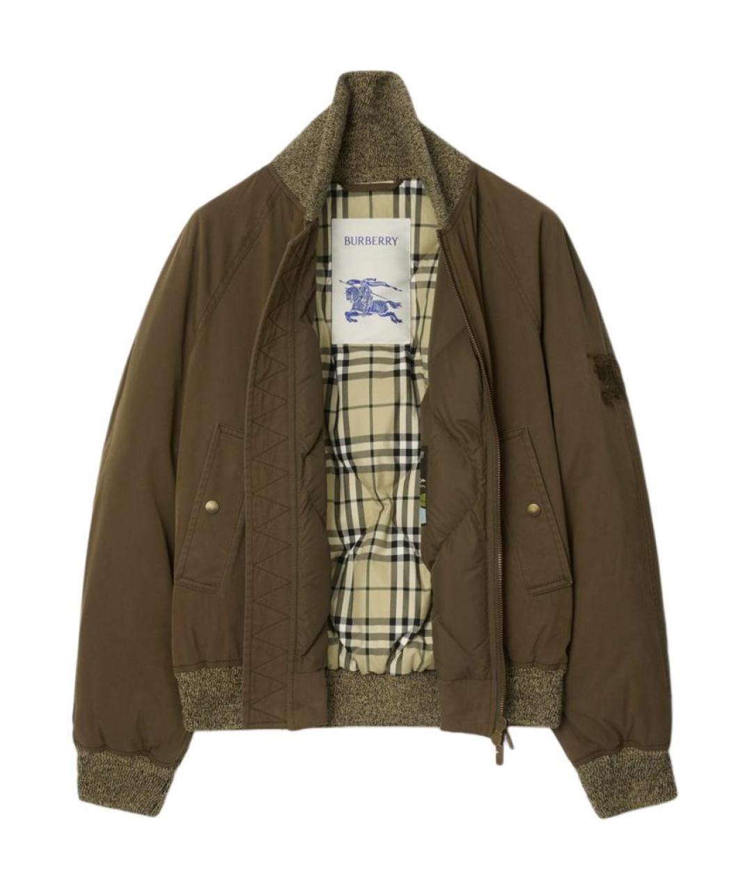 BURBERRY Коричневый пуховик, фото 4