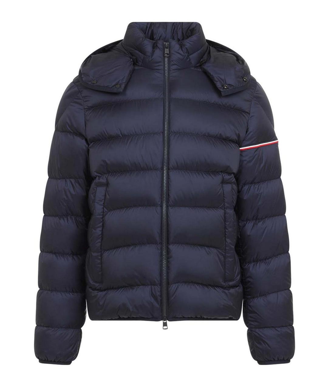MONCLER Синяя полиамидовая куртка, фото 1
