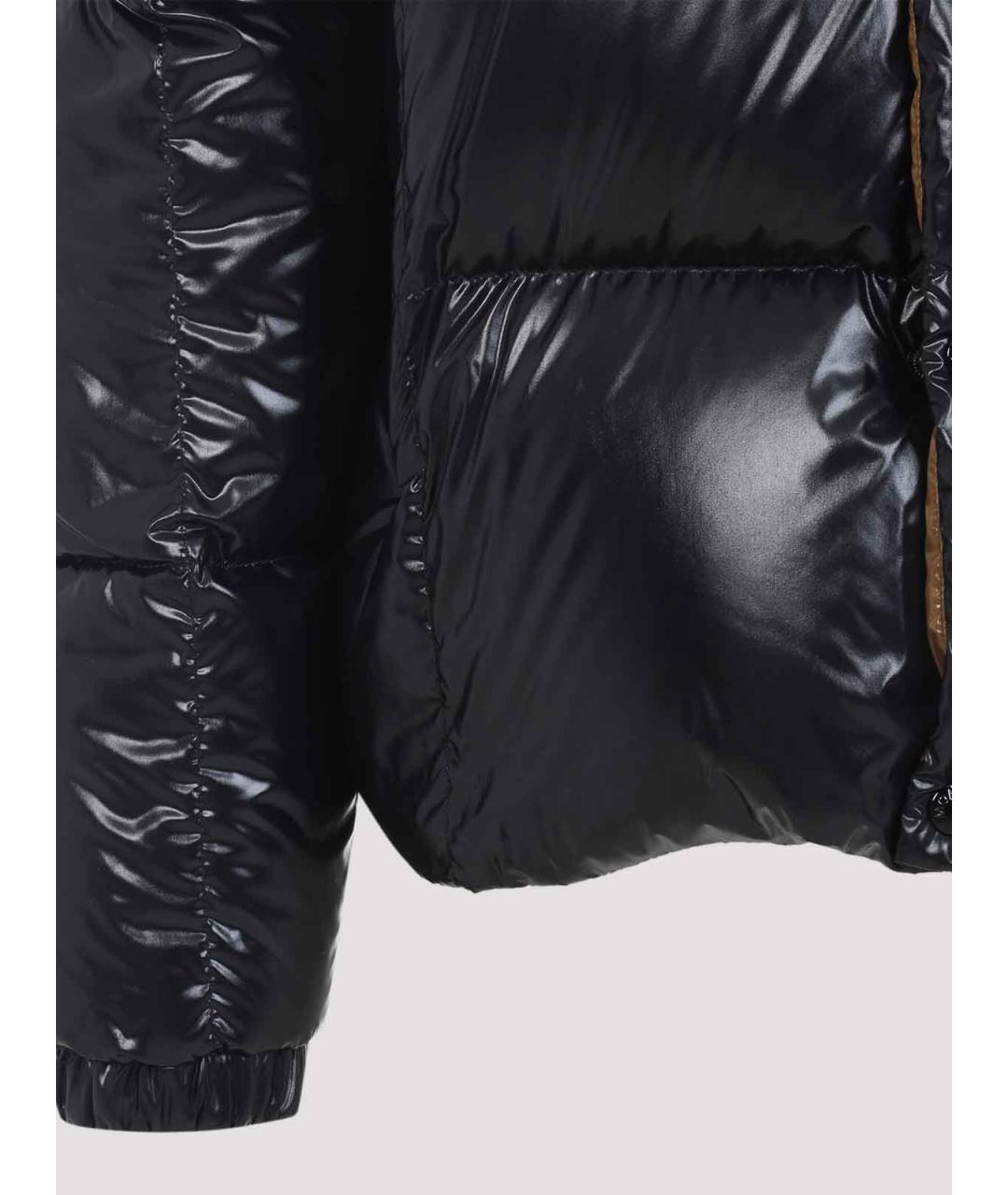 MONCLER Черная полиамидовая куртка, фото 3
