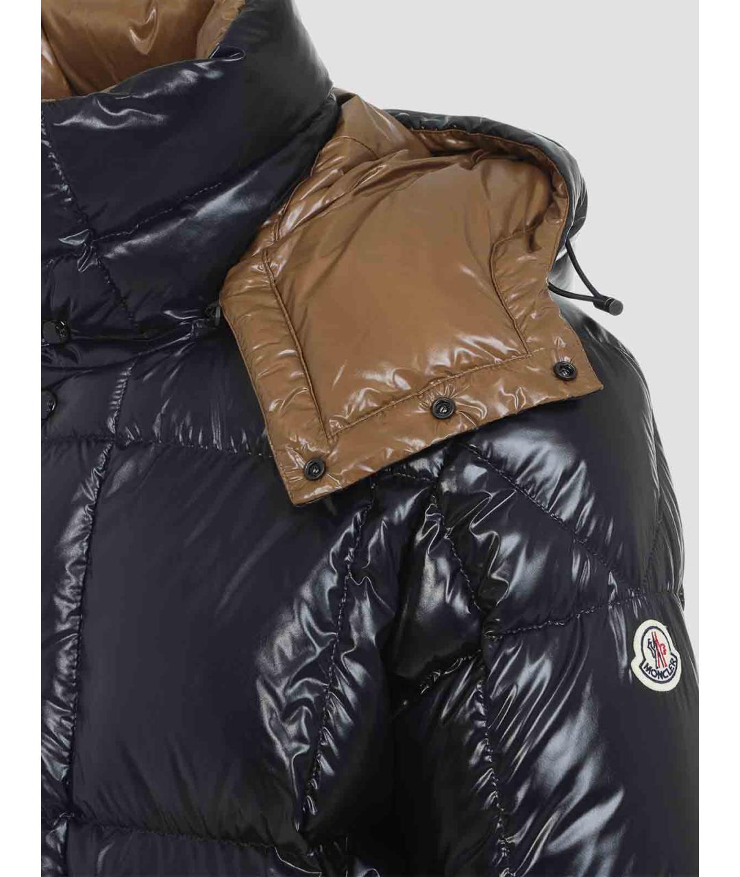 MONCLER Черная полиамидовая куртка, фото 4