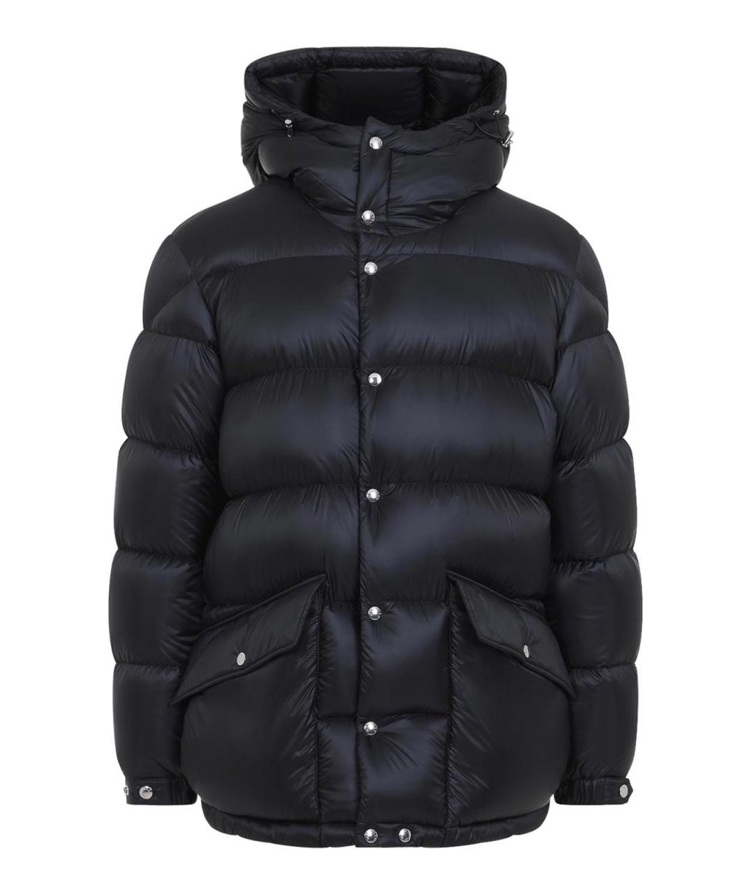 MONCLER Черная полиамидовая парка, фото 1