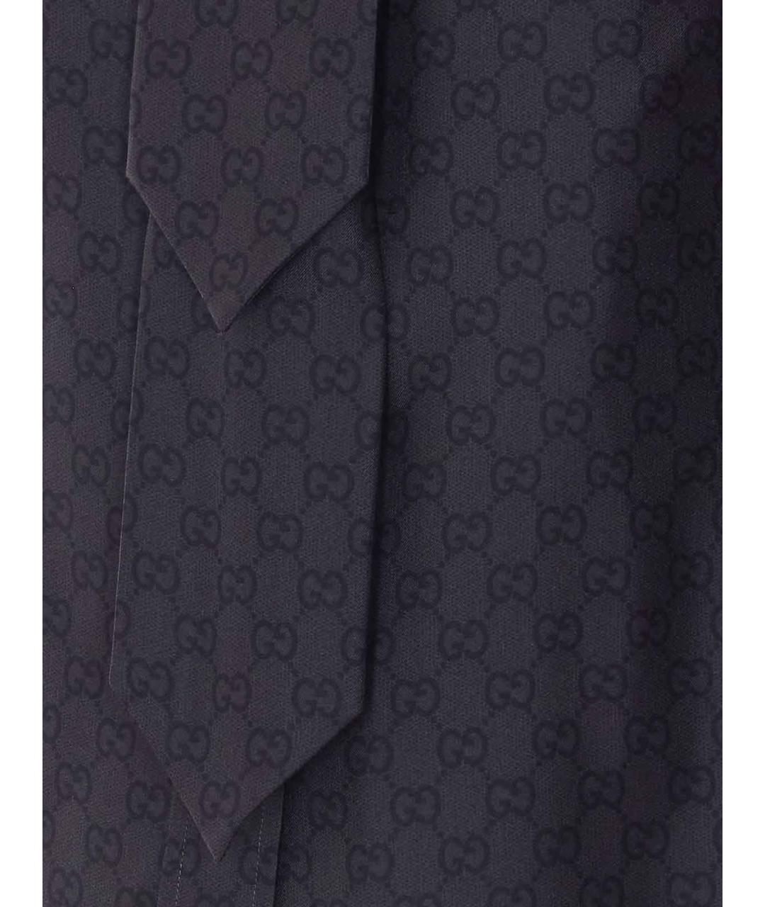 GUCCI Черная шелковая блузы, фото 3