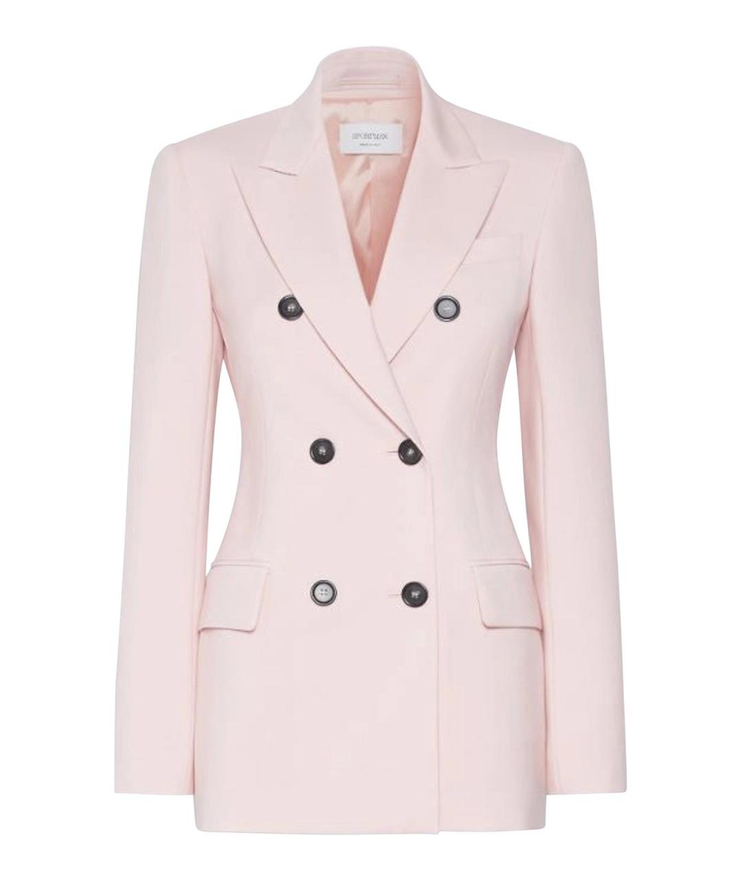 SPORTMAX Розовый шерстяной жакет/пиджак, фото 1