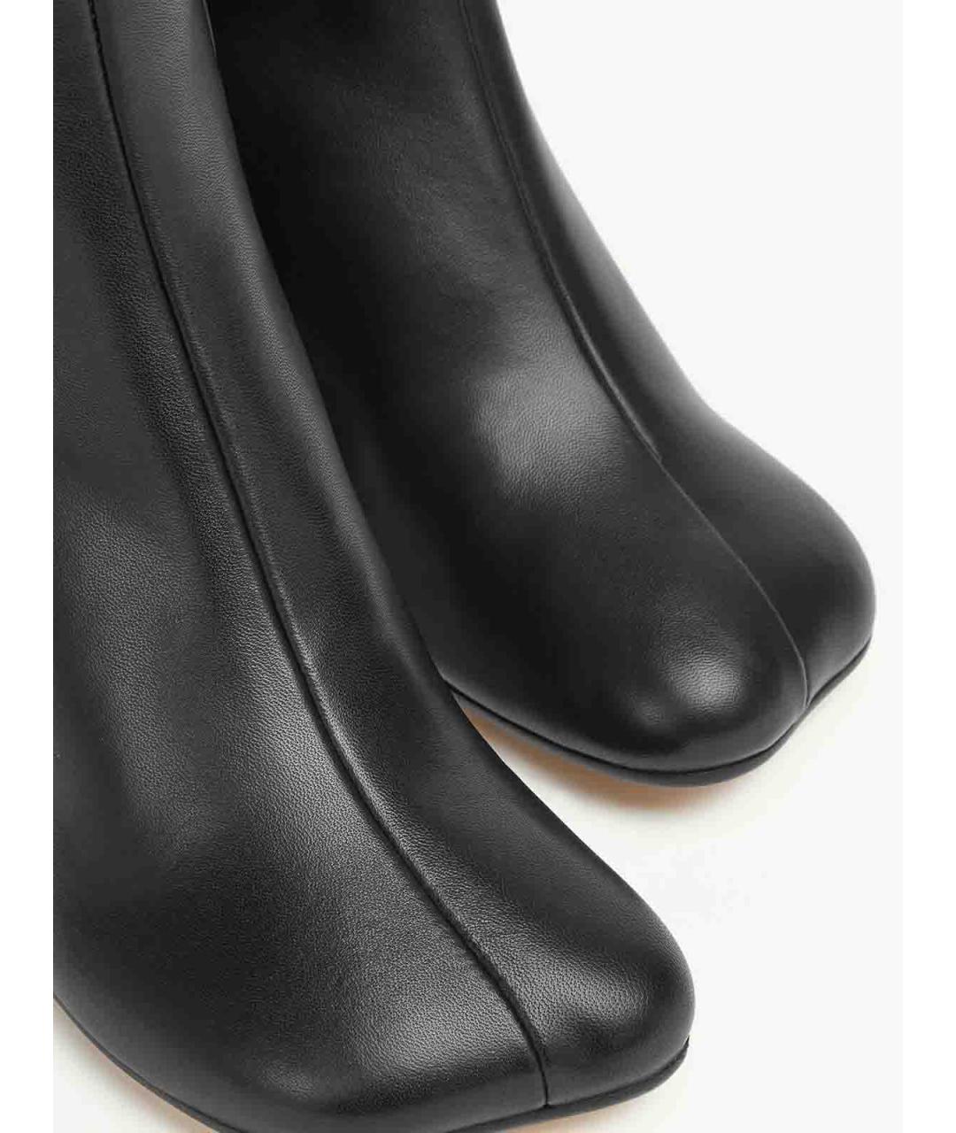 MM6 MAISON MARGIELA Черные кожаные ботильоны, фото 2