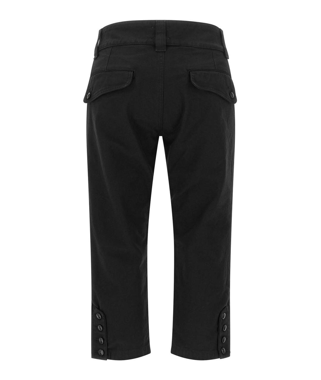 ISABEL MARANT Черные хлопковые прямые брюки, фото 2