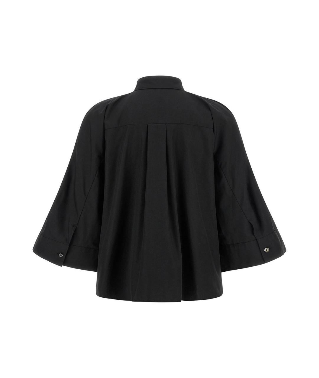 SACAI Черная хлопковая рубашка, фото 2
