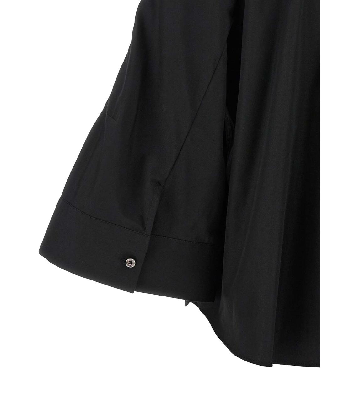 SACAI Черная хлопковая рубашка, фото 4