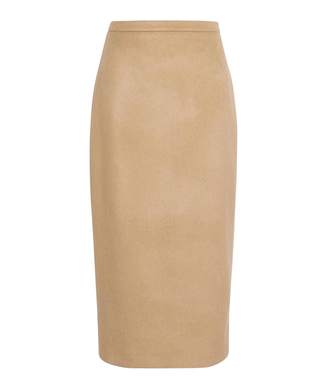 MAX MARA Бежевая юбка миди, фото 1