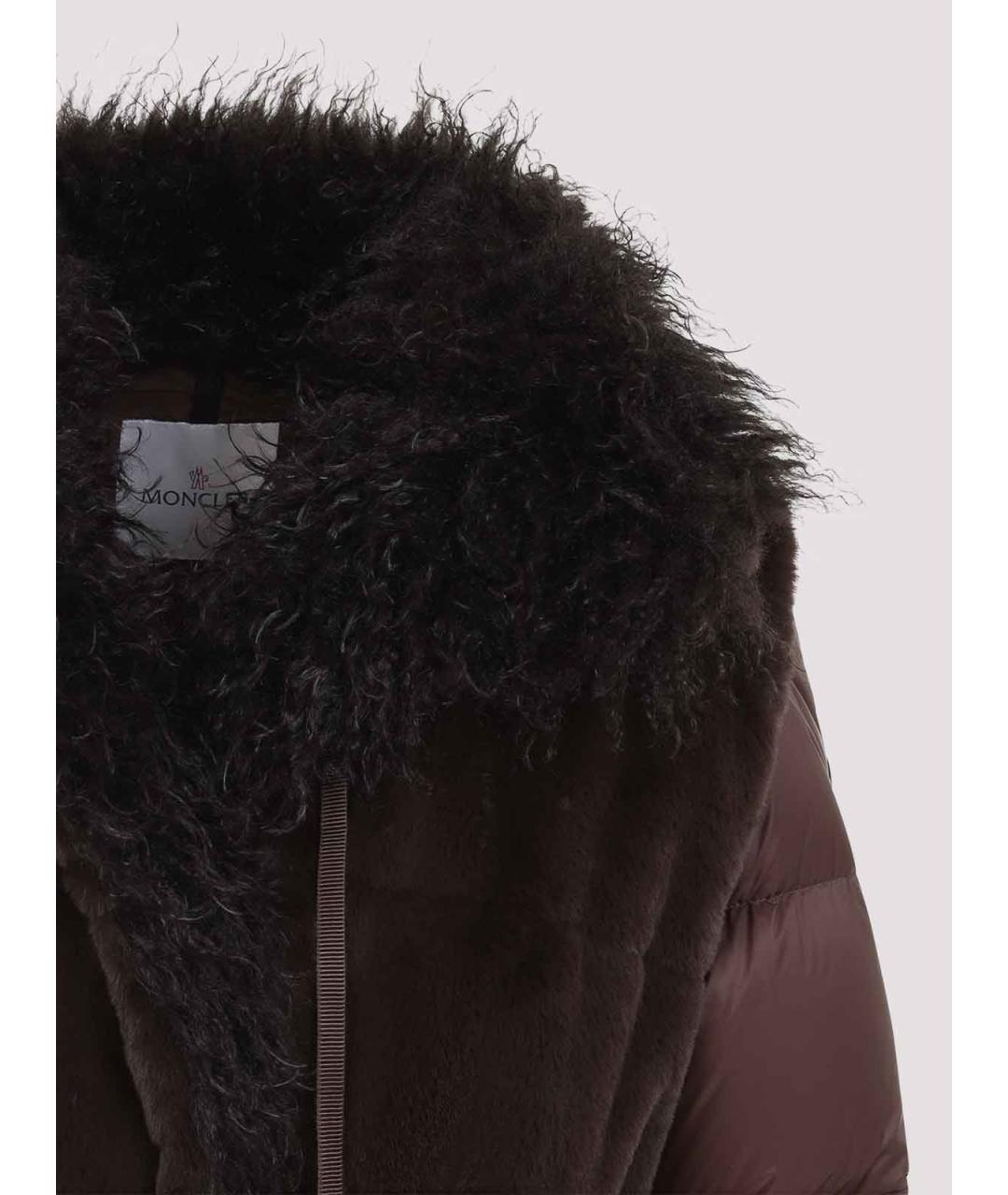 MONCLER Бежевый пуховик, фото 5