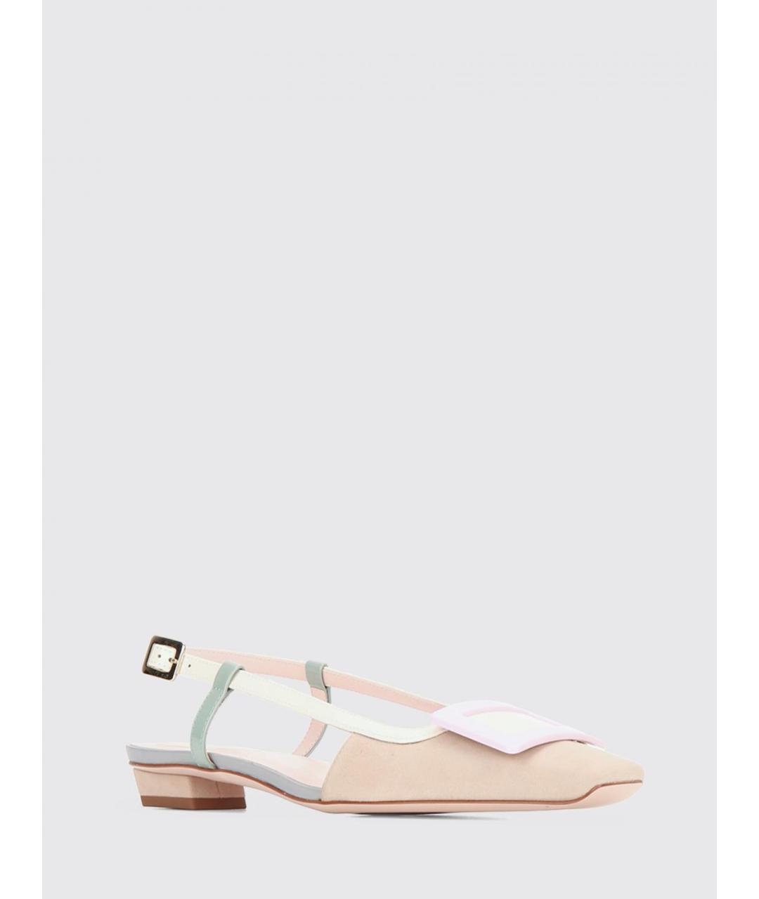 ROGER VIVIER Бежевые замшевые туфли, фото 2