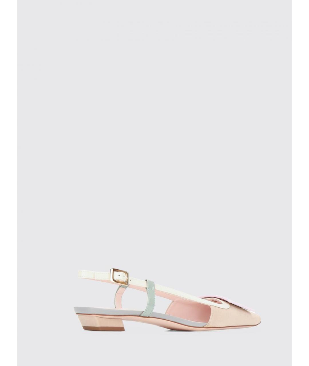 ROGER VIVIER Бежевые замшевые туфли, фото 3