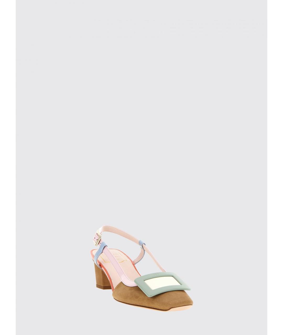 ROGER VIVIER Мульти замшевые туфли, фото 2
