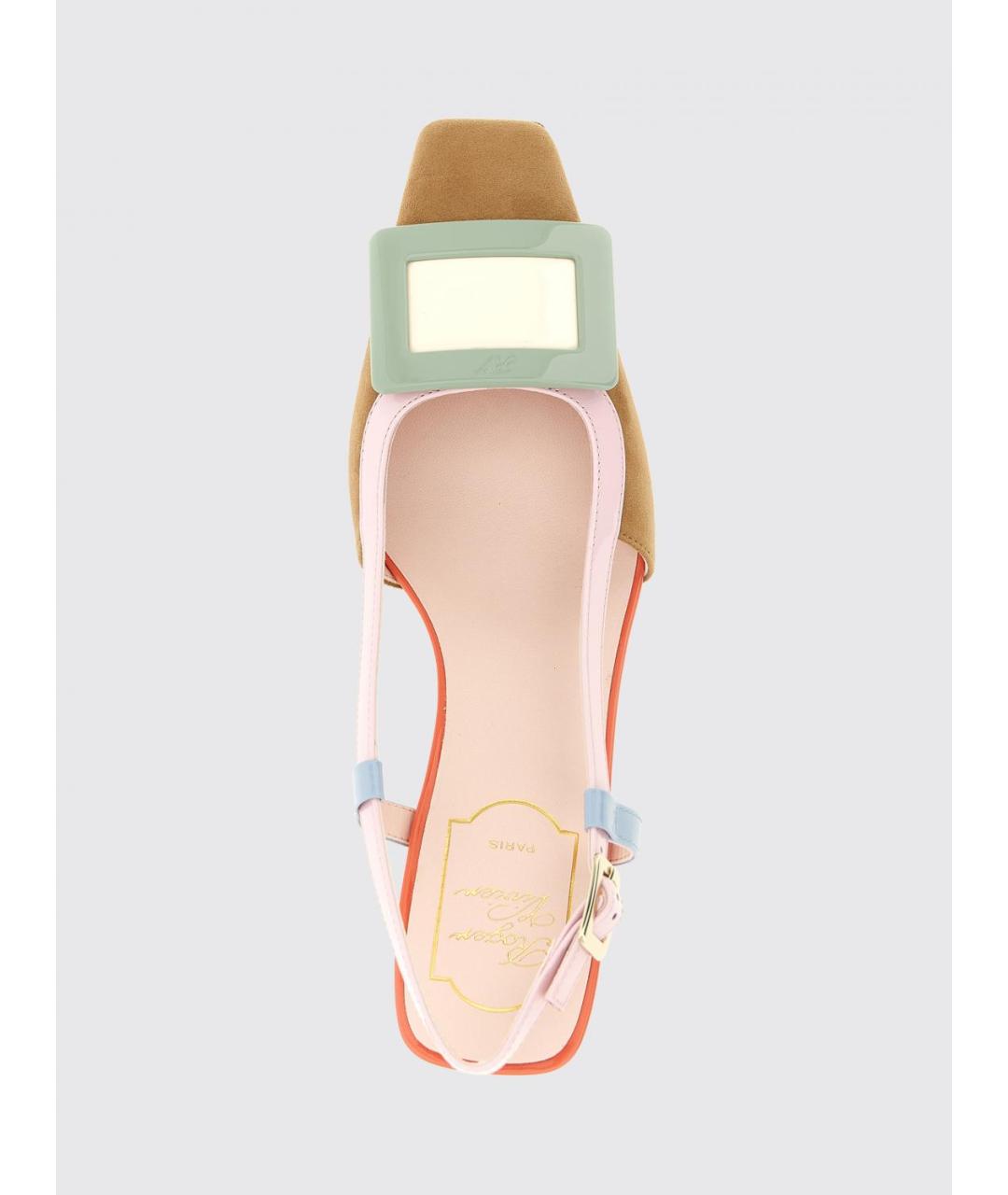 ROGER VIVIER Мульти замшевые туфли, фото 4