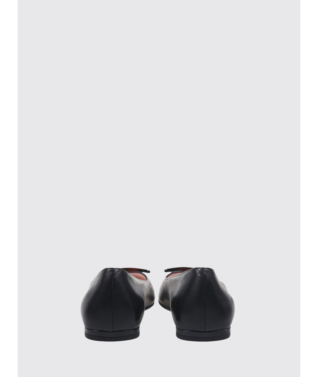 ROGER VIVIER Черные кожаные балетки, фото 3