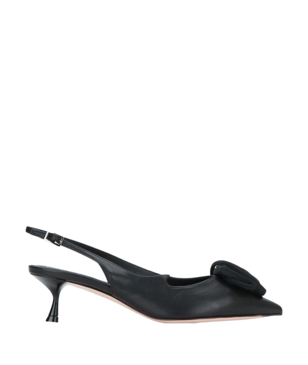 ROGER VIVIER Черные кожаные туфли, фото 1