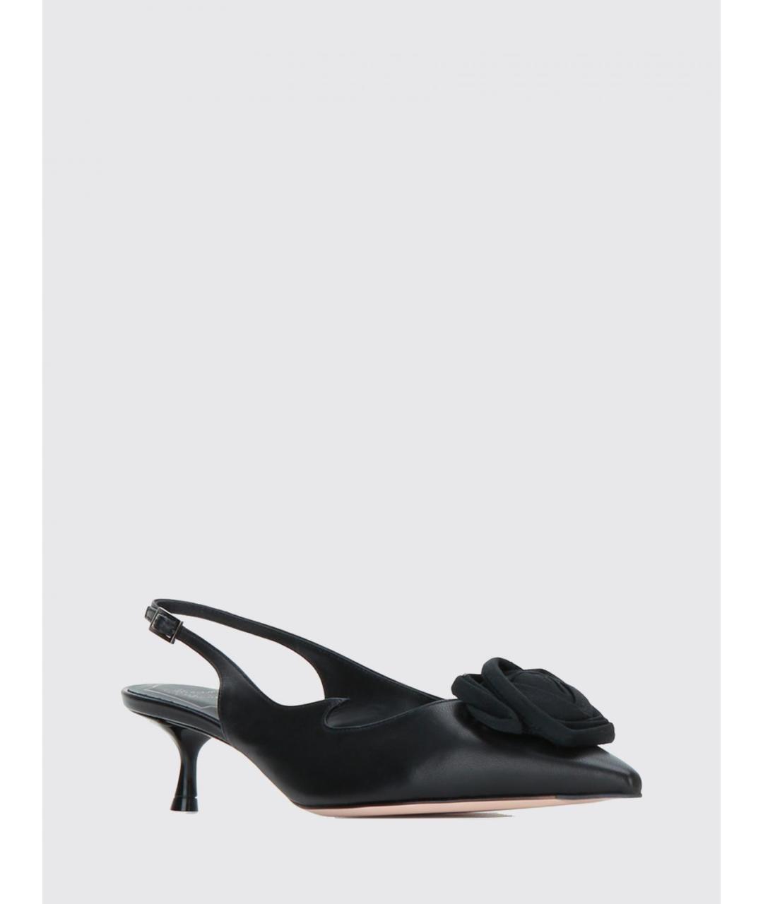 ROGER VIVIER Черные кожаные туфли, фото 2