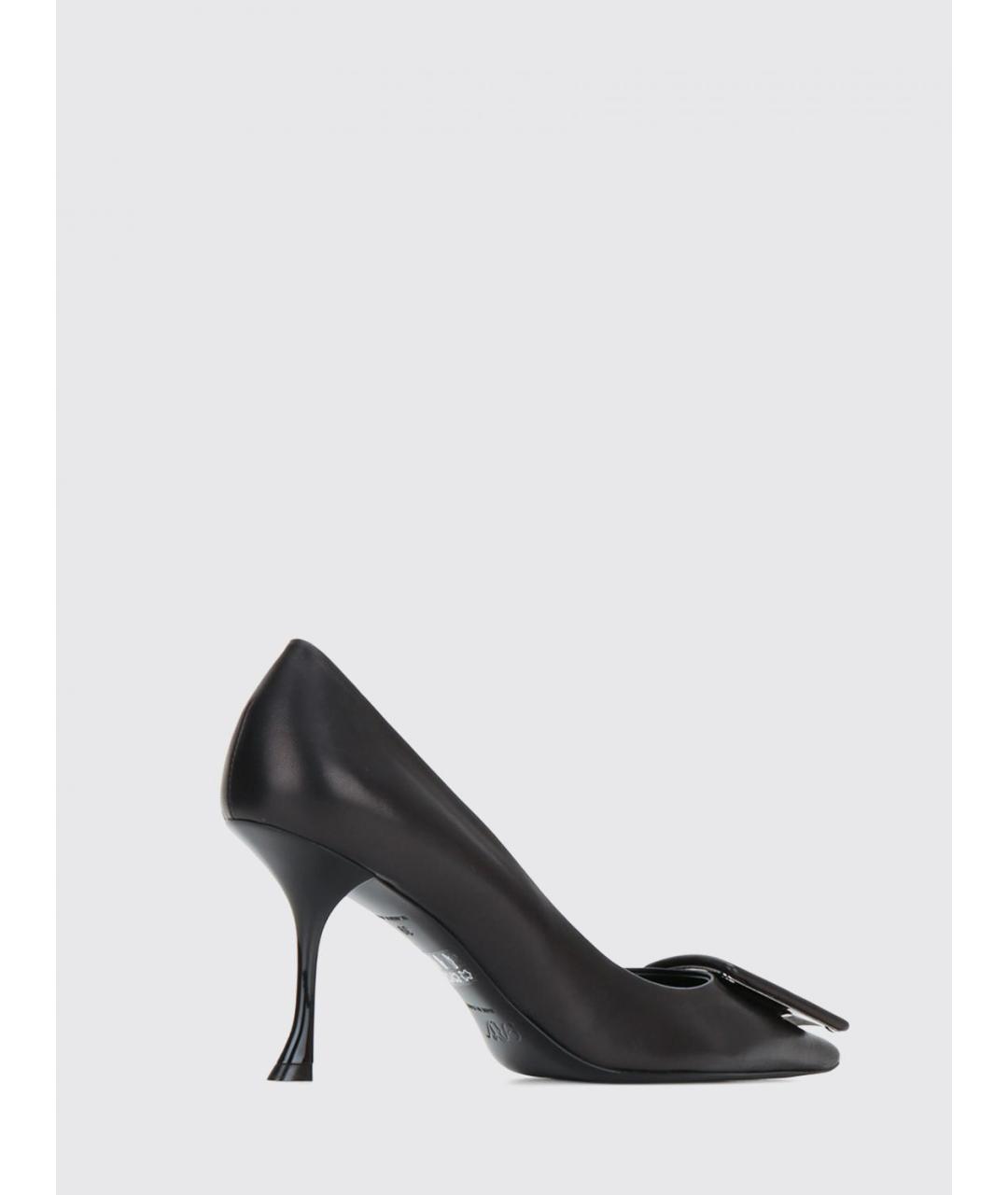 ROGER VIVIER Черные кожаные туфли, фото 3