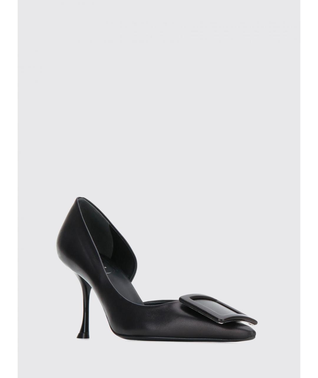 ROGER VIVIER Черные кожаные туфли, фото 2