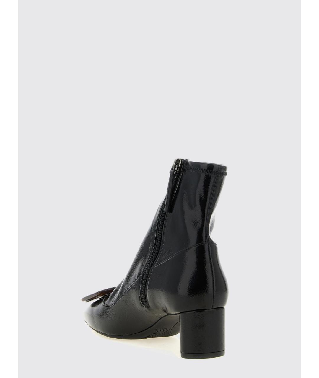 ROGER VIVIER Черные кожаные ботильоны, фото 3