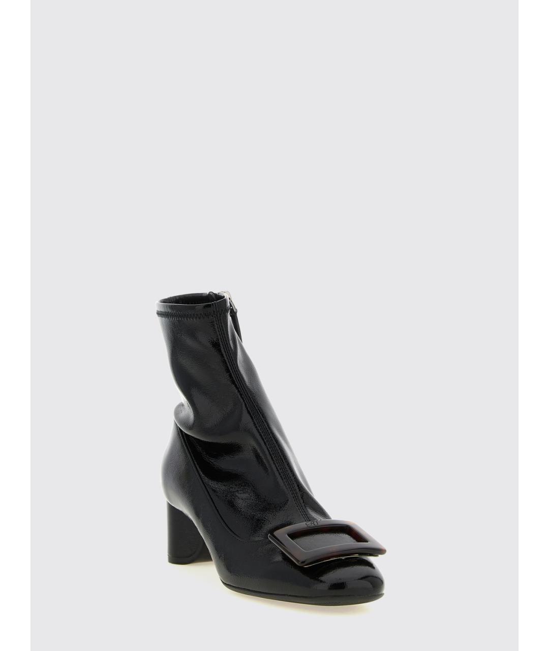 ROGER VIVIER Черные кожаные ботильоны, фото 2