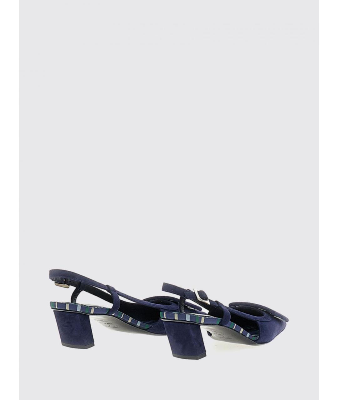 ROGER VIVIER Синие замшевые туфли, фото 3
