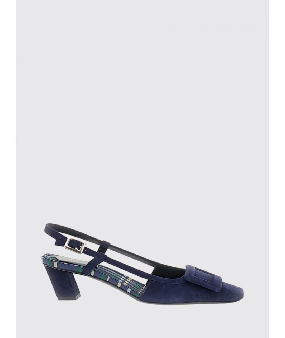 ROGER VIVIER Синие замшевые туфли, фото 5