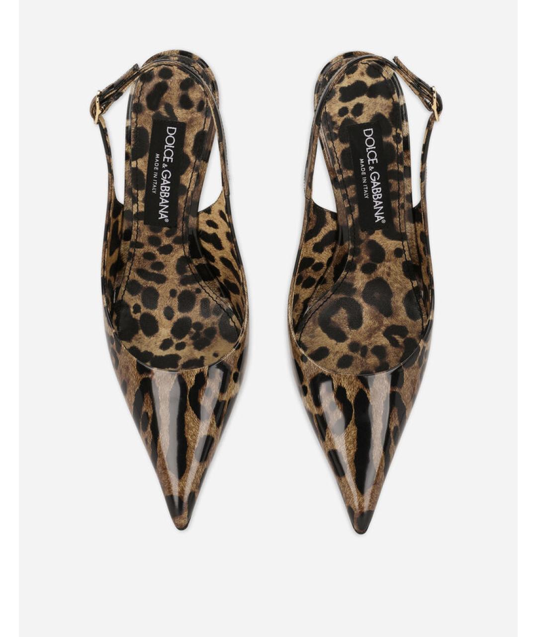 DOLCE&GABBANA Мульти туфли из лакированной кожи, фото 3