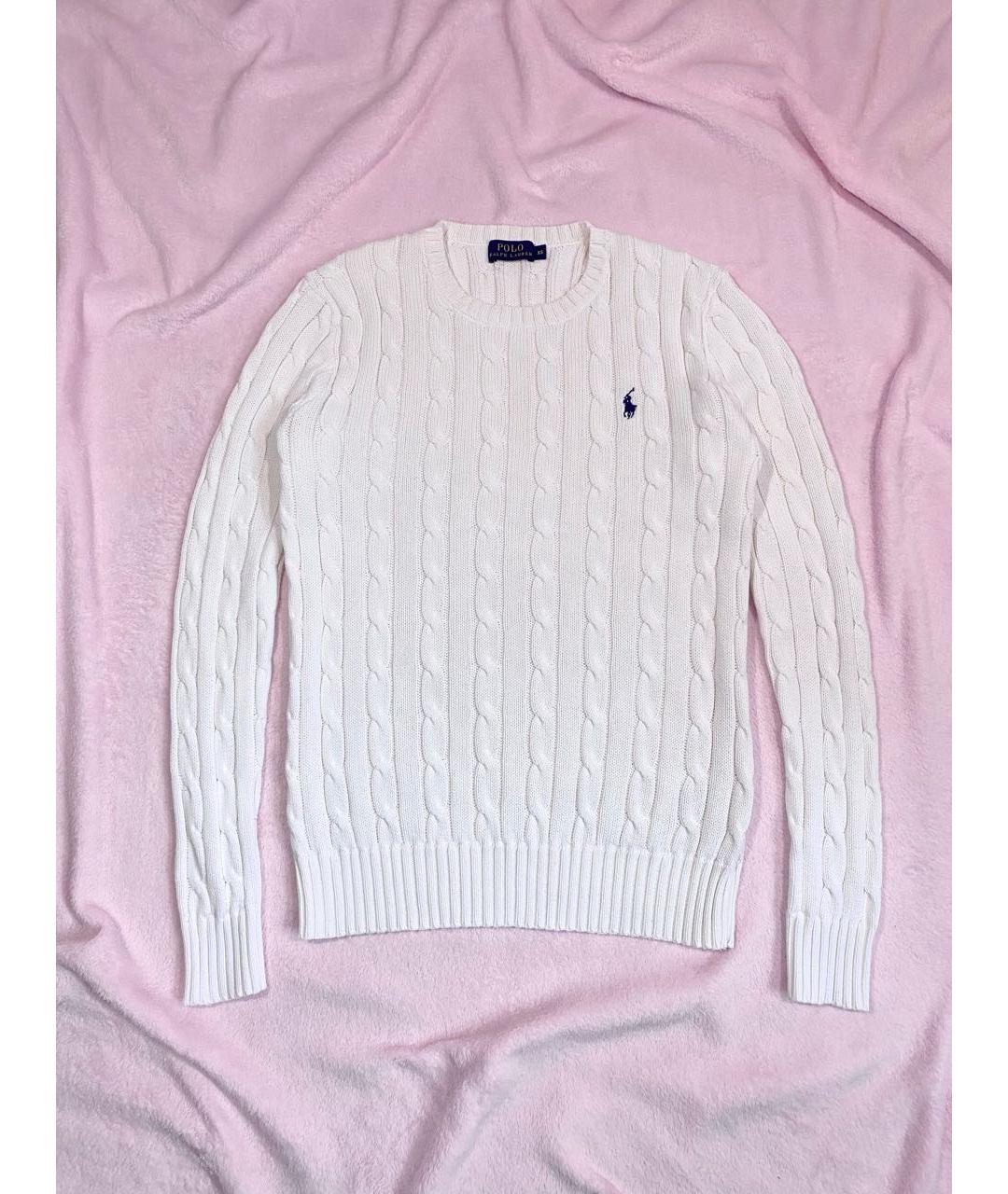 POLO RALPH LAUREN Белый хлопковый джемпер / свитер, фото 9
