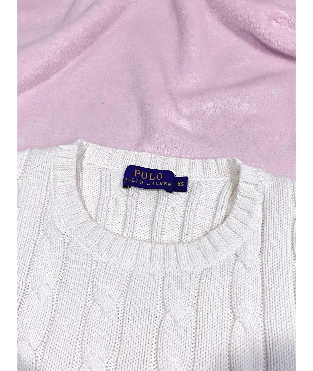 POLO RALPH LAUREN Белый хлопковый джемпер / свитер, фото 8