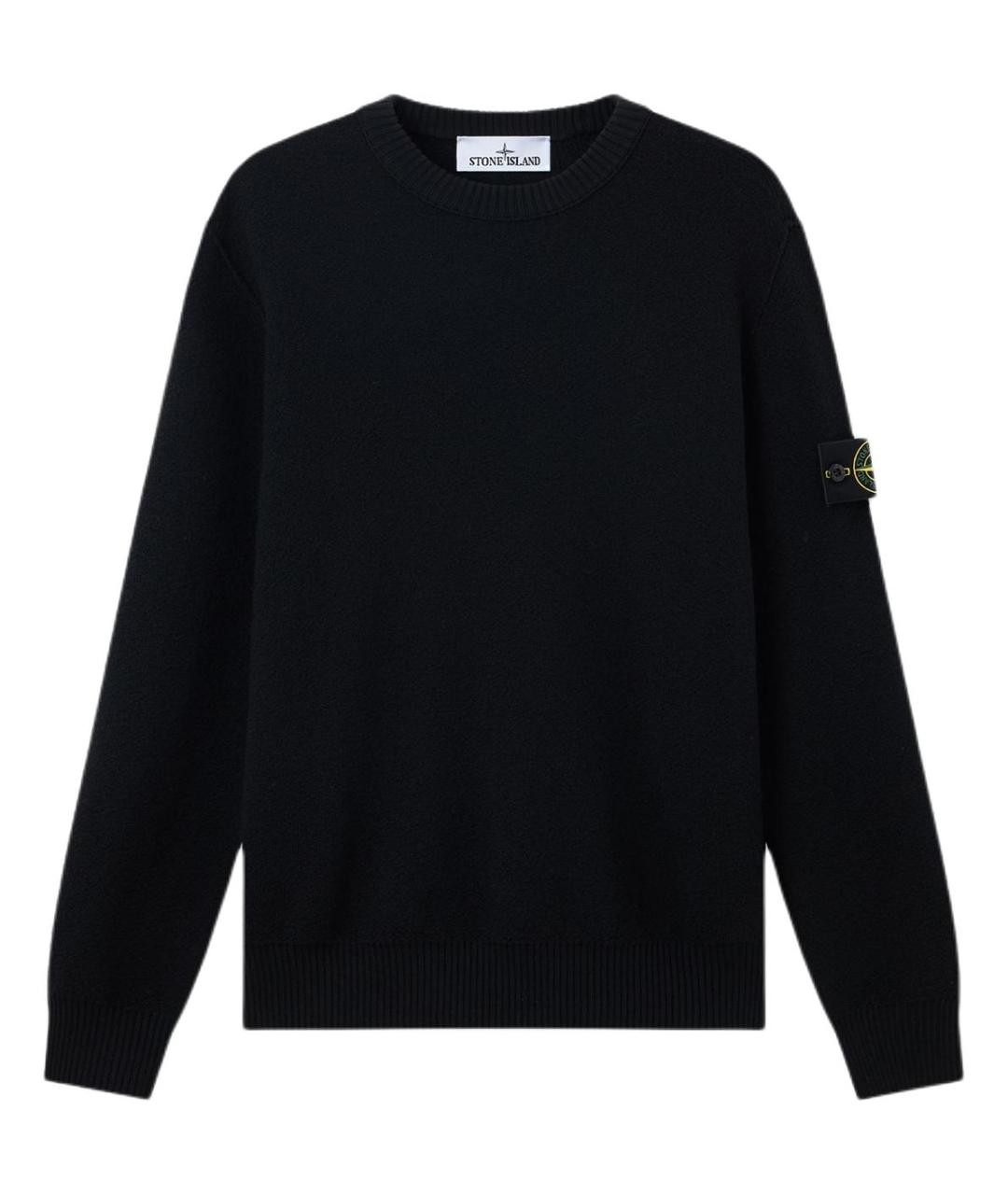 STONE ISLAND Черный джемпер / свитер, фото 1