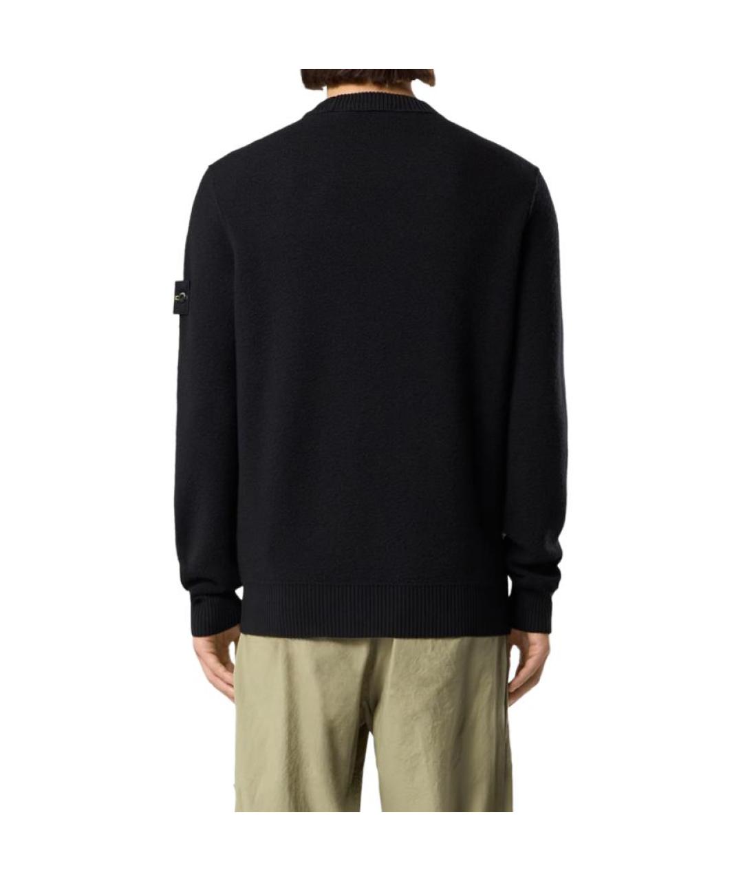 STONE ISLAND Черный джемпер / свитер, фото 4