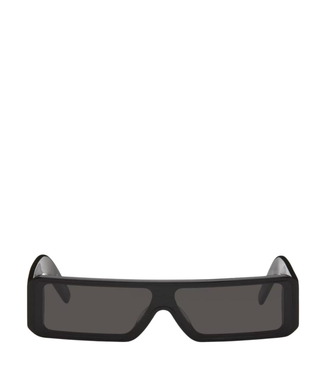 RICK OWENS Черные пластиковые солнцезащитные очки, фото 1