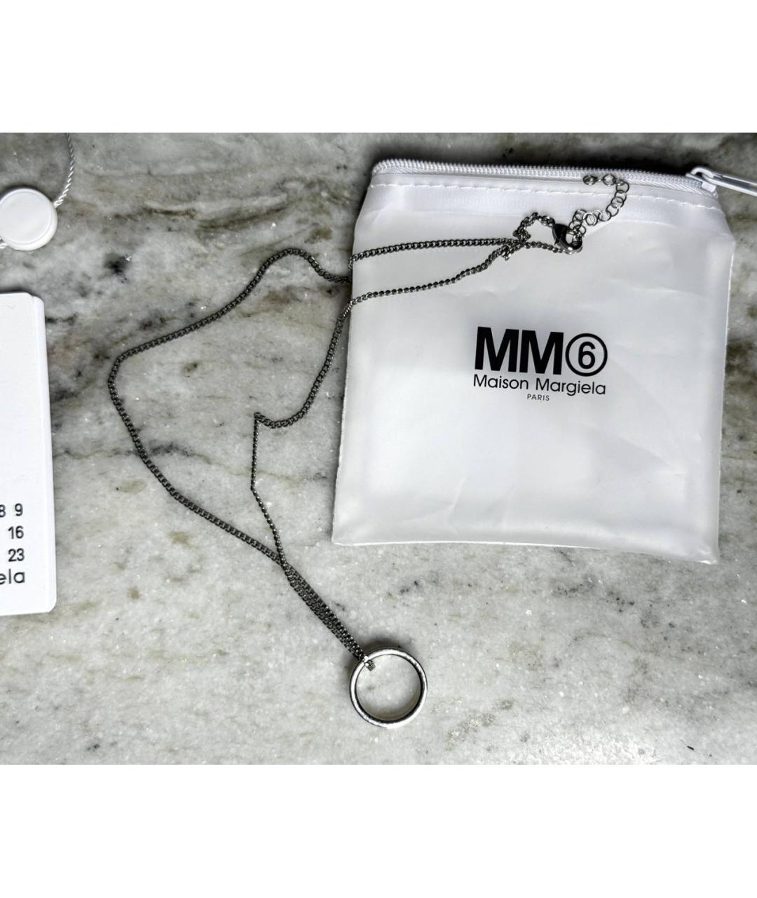 MAISON MARGIELA Серебряное серебряное колье, фото 2