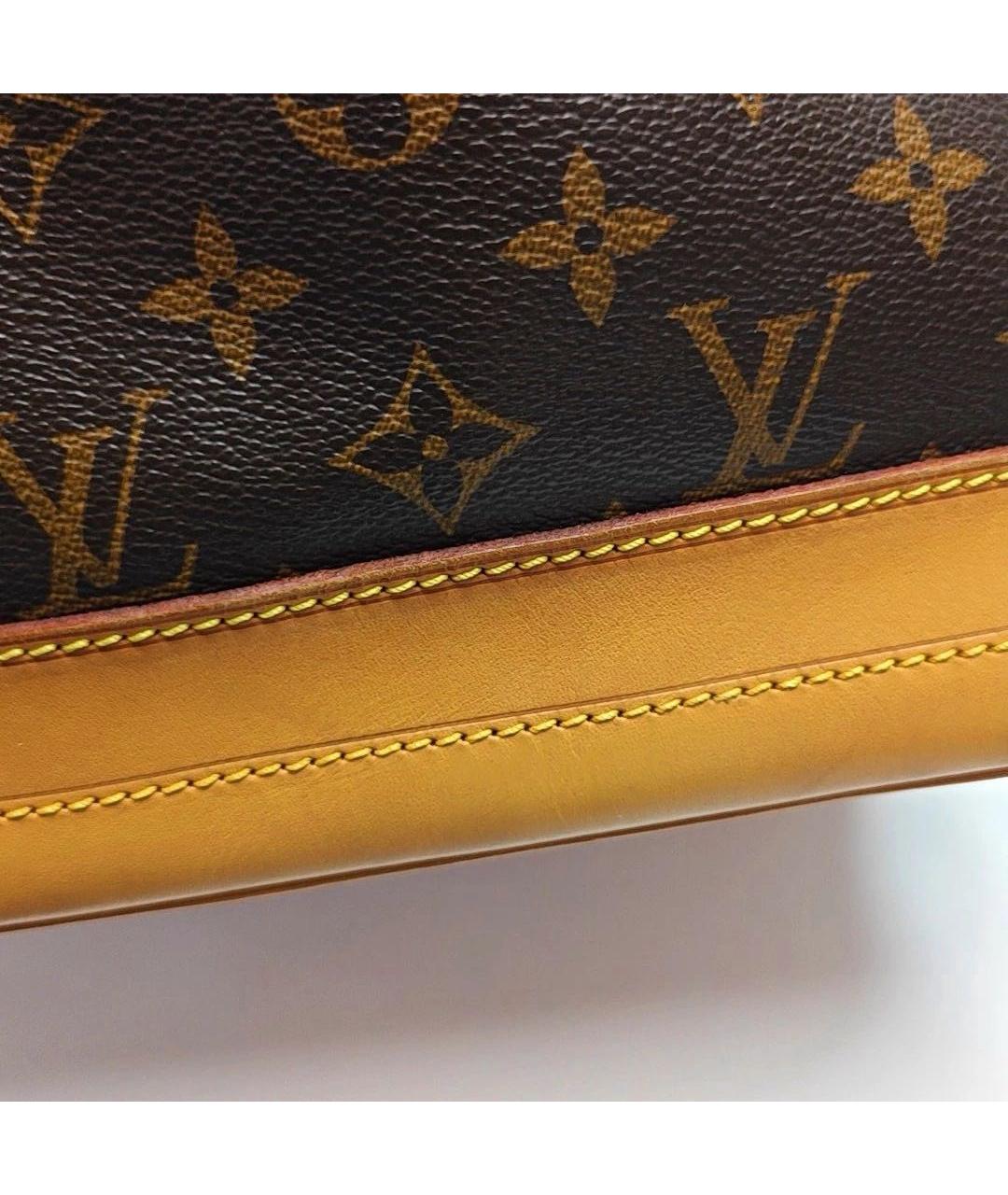 LOUIS VUITTON Коричневая сумка через плечо из канвы, фото 7