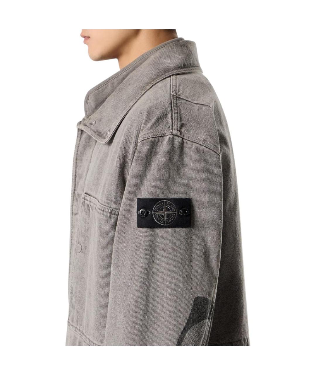 STONE ISLAND Серая куртка, фото 3