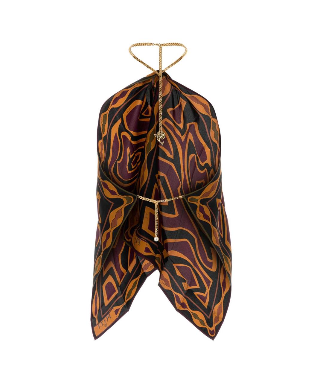 EMILIO PUCCI Мульти шелковая блузы, фото 2