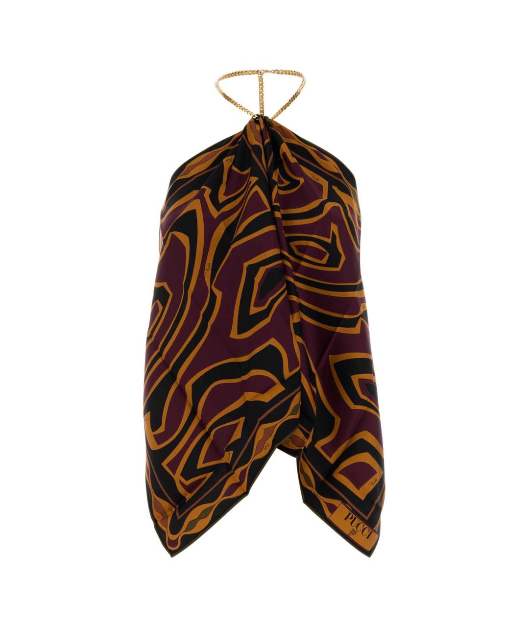 EMILIO PUCCI Мульти шелковая блузы, фото 3