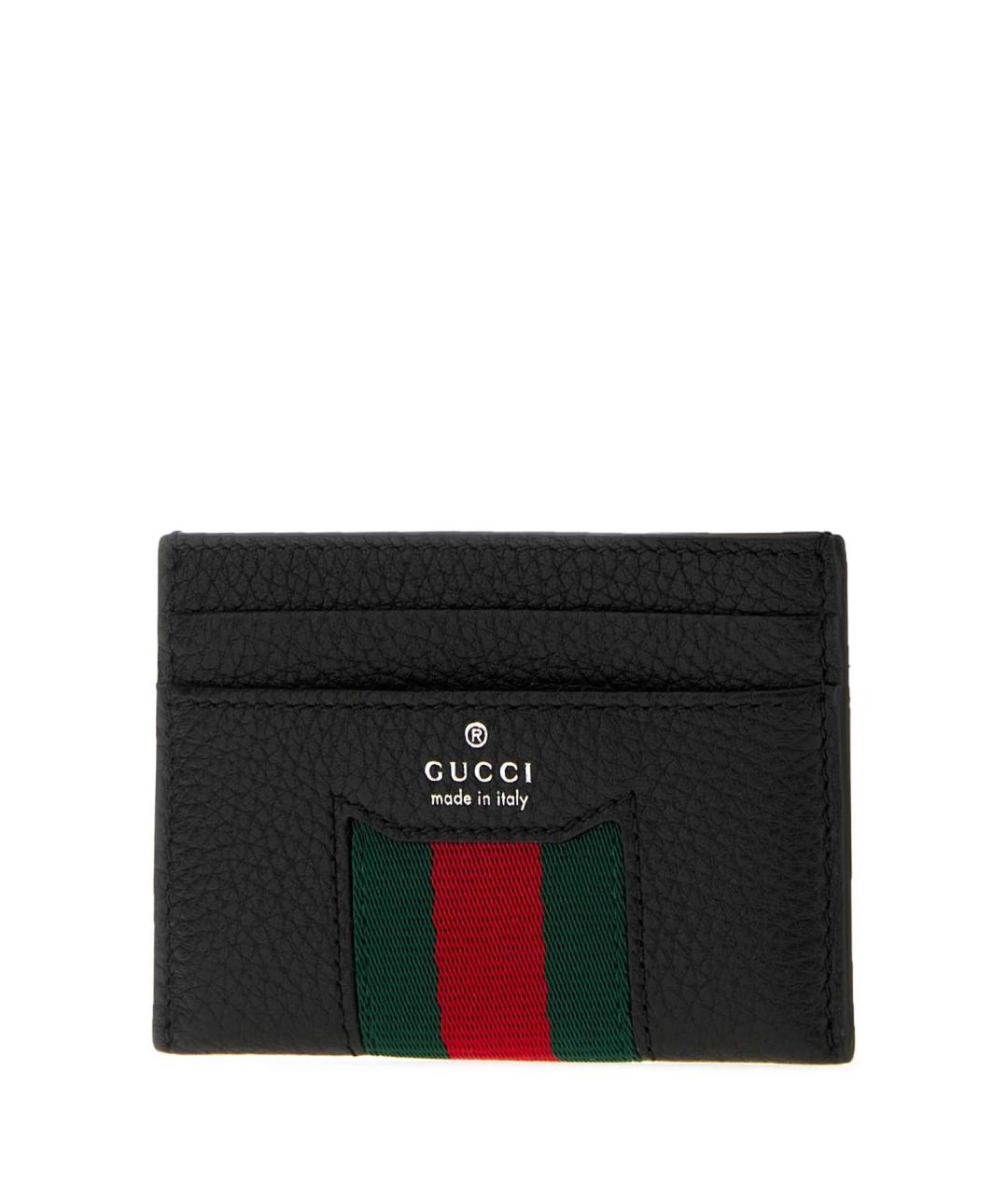 GUCCI Черный кожаный кардхолдер, фото 2