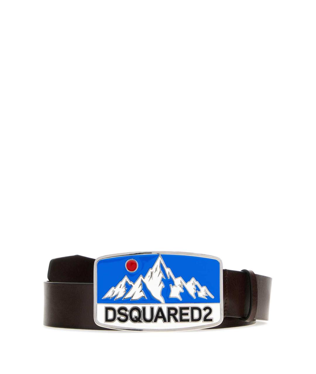 DSQUARED2 Коричневый кожаный ремень, фото 1