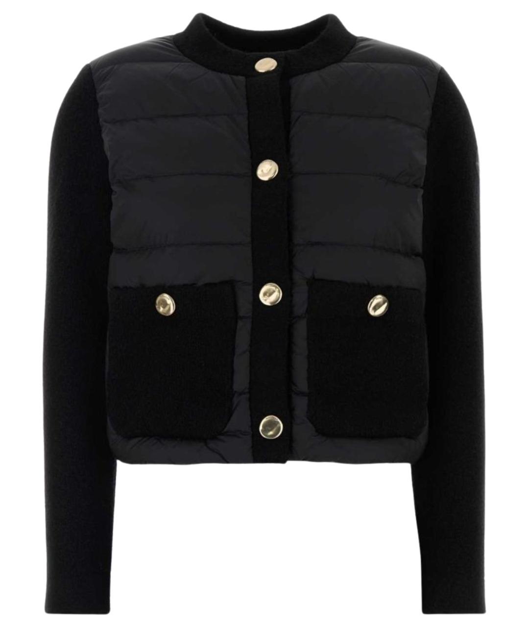 MONCLER Черный шерстяной кардиган, фото 1