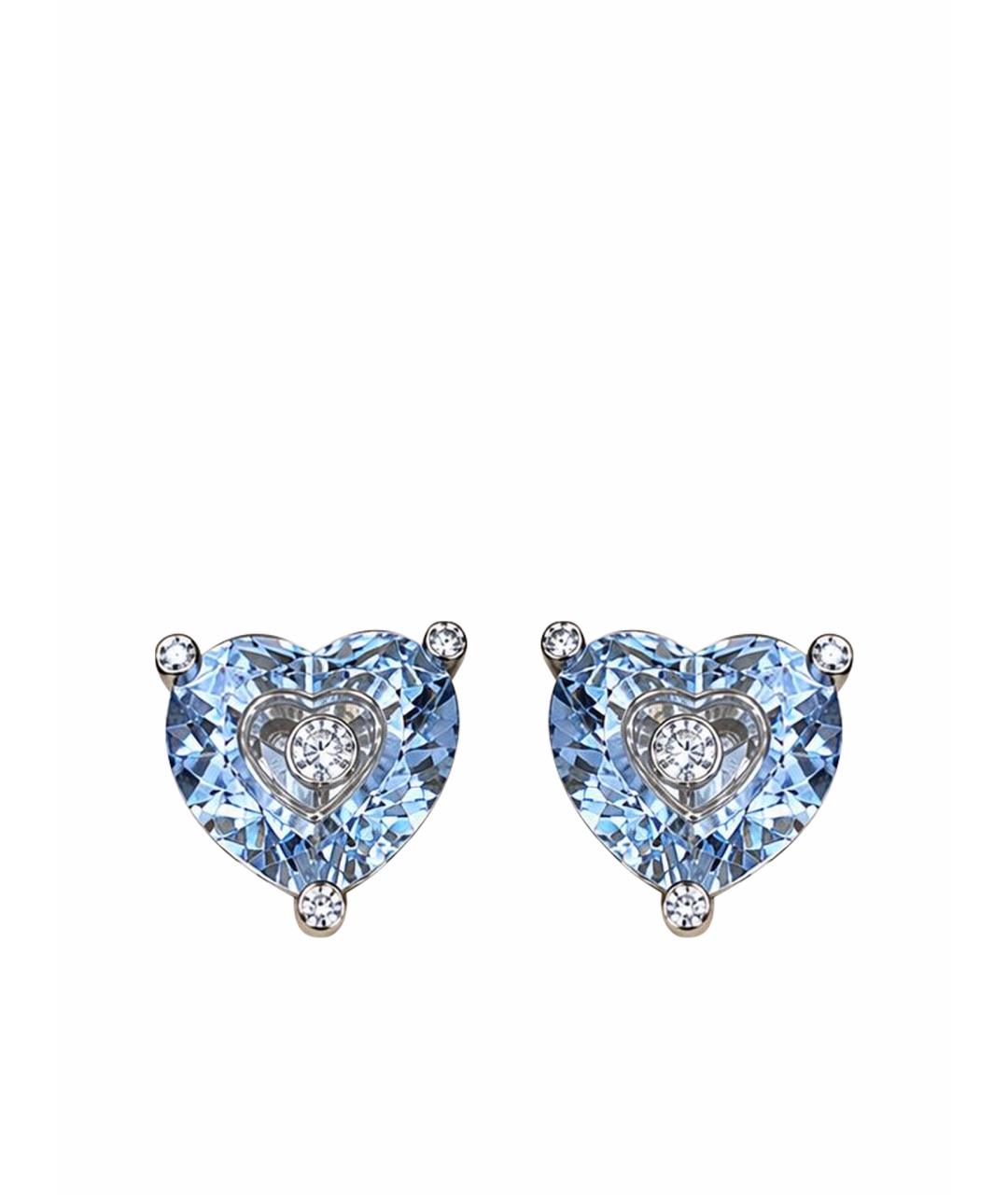 CHOPARD Голубые серьги из белого золота, фото 1