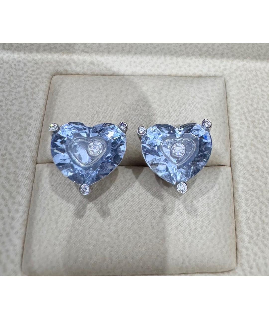 CHOPARD Голубые серьги из белого золота, фото 2
