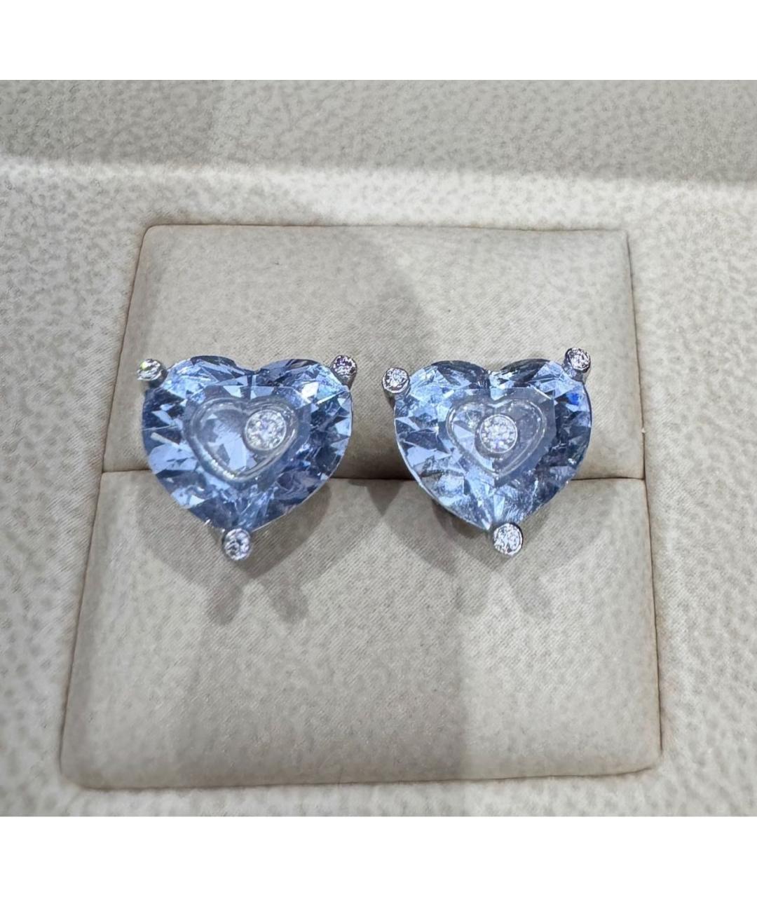 CHOPARD Голубые серьги из белого золота, фото 3