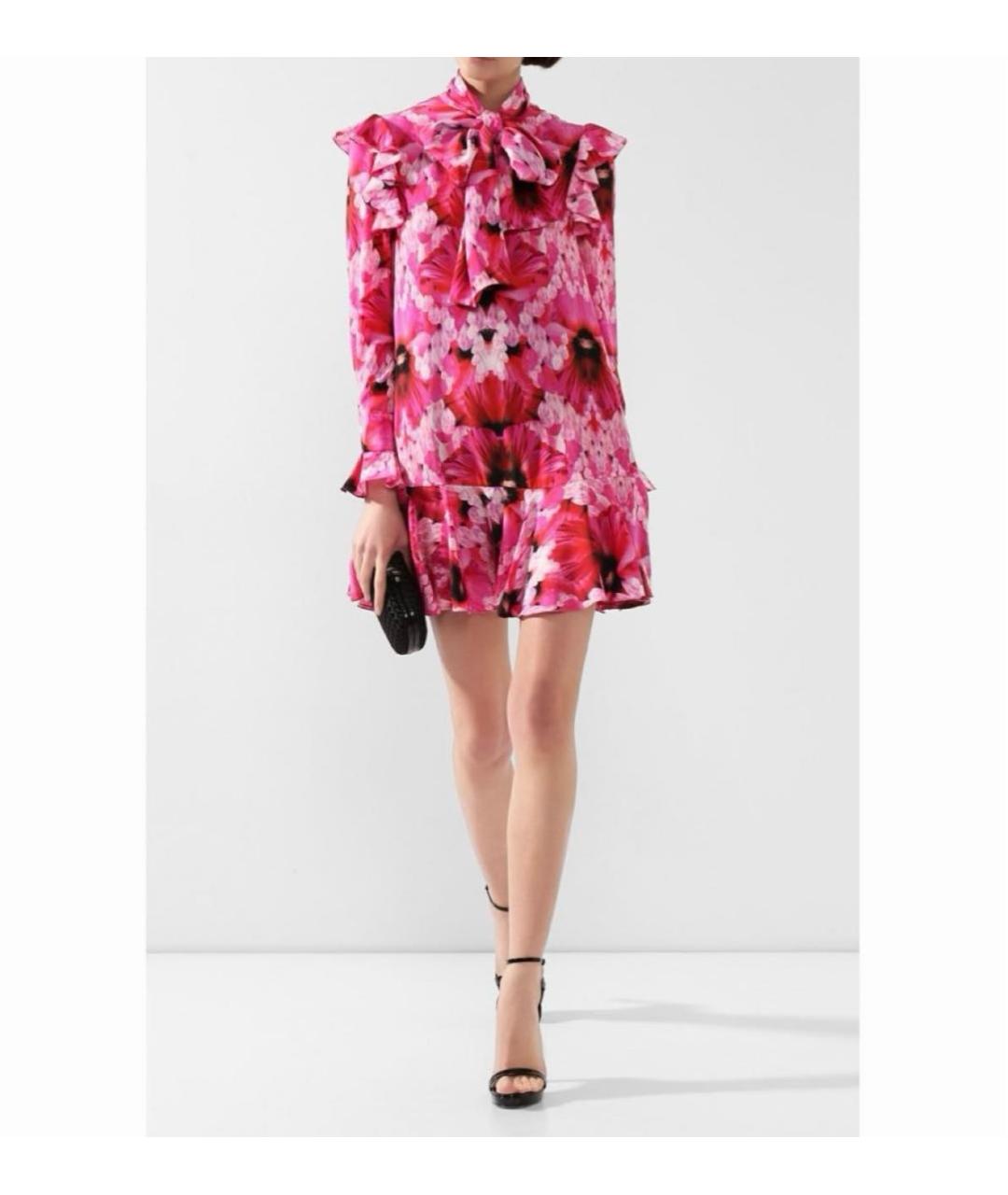ALEXANDER MCQUEEN Розовое вечернее платье, фото 3