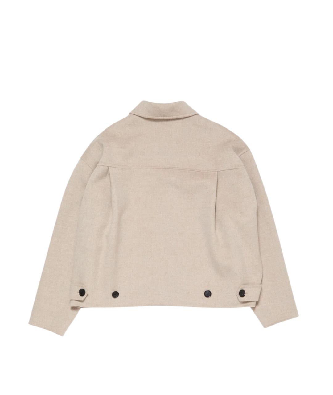 ACNE STUDIOS Бежевая шерстяная куртка, фото 2