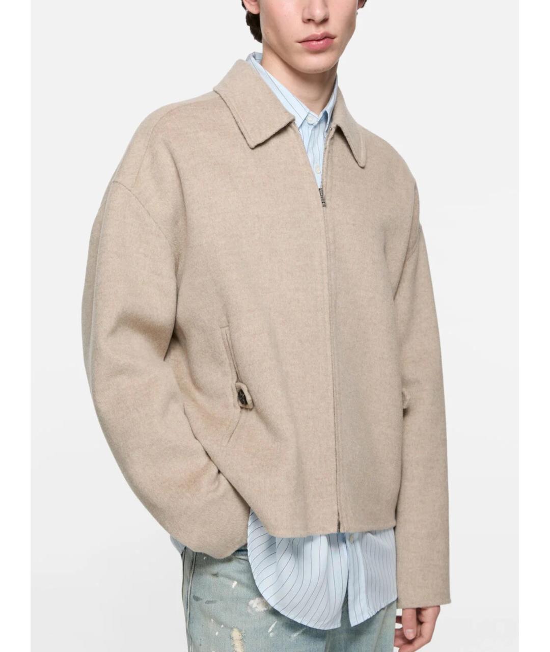 ACNE STUDIOS Бежевая шерстяная куртка, фото 3